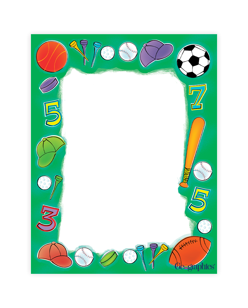 Custom Print Sports Paper Letterhead at MyGeoPrint